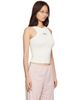 Palm Angels Palm Angels Off-White 'Palm' Sway Fitted Tank Top - 2