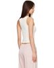 Palm Angels Palm Angels Off-White 'Palm' Sway Fitted Tank Top - 3