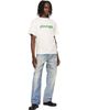 Palm Angels Palm Angels Off-White Thai Logo T-shirt - 4