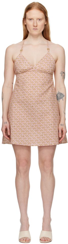Palm Angels Palm Angels Pink Banana Minidress