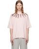 Palm Angels Palm Angels Pink Big Neck Logo Loose T-shirt - 1