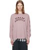Palm Angels Palm Angels Pink Devil Herald Long Sleeve T-shirt - 1