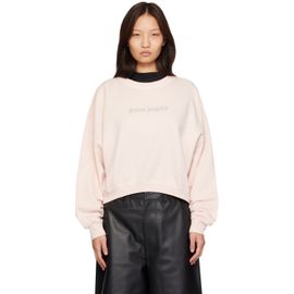 Palm Angels Palm Angels Pink Stud Logo Crew Sweatshirt