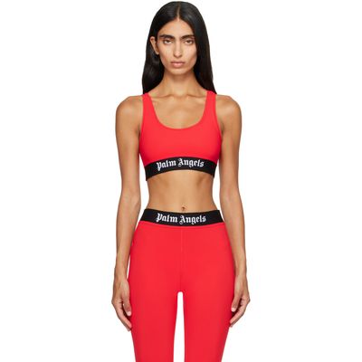 Palm Angels Palm Angels Red Classic Logo Sport Bra