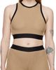 Palm Angels Palm Angels Taupe Cropped Tank Top - 1