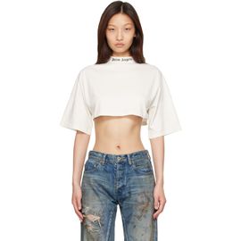 Palm Angels Palm Angels White Classic Logo Mini T-shirt