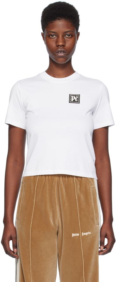 Palm Angels Palm Angels White 'Ski Club' T-Shirt