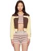 Palm Angels Palm Angels Yellow & Brown Colorblock Track Jacket - 1