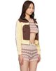 Palm Angels Palm Angels Yellow & Brown Colorblock Track Jacket - 2