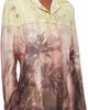 Palm Angels Palm Angels Yellow & Brown Sunset Palms Shirt - 2