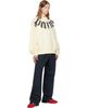 Palm Angels Palm Angels Yellow Big Neck Logo Loose Sweatshirt - 4