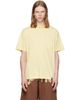 Palm Angels Palm Angels Yellow 'Palm' Ribbed Regular T-shirt - 1