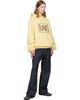 Palm Angels Palm Angels Yellow Vintage Box Logo Loose Hoodie - 4