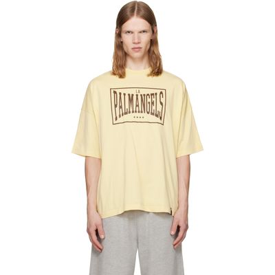 Palm Angels Palm Angels Yellow Vintage Box Logo Loose T-shirt