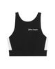 Palm Angels Women's Training Striped Logo Crop Top - 2