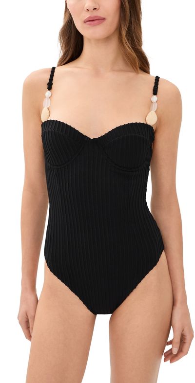 Palmacea Palmacea Mare Shell One Piece Shell Black