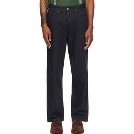 Palmes Palmes Black Coarse Trousers