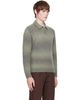 Palmes Palmes Blue Alpaca LS Knit Polo Sweater - 2