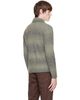 Palmes Palmes Blue Alpaca LS Knit Polo Sweater - 3