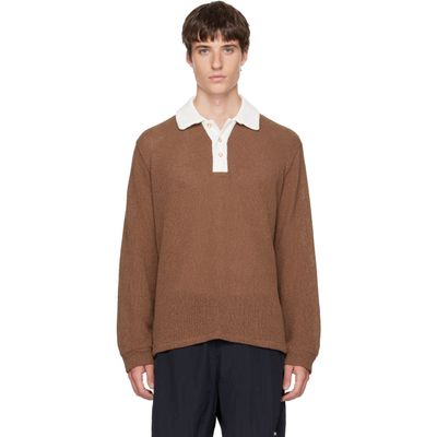 Palmes Palmes Brown Knitted Rugby Polo