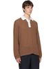 Palmes Palmes Brown Knitted Rugby Polo - 2