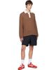 Palmes Palmes Brown Knitted Rugby Polo - 4