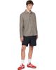 Palmes Palmes Gray & Khaki Serve Shirt - 4
