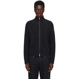 Palmes Palmes Gray Knitted Zip Sweater
