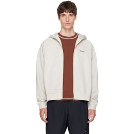 Palmes Palmes Gray Logo Zip Hoodie