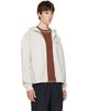 Palmes Palmes Gray Logo Zip Hoodie - 2