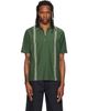 Palmes Palmes Green Panel S/S Zip Polo - 1