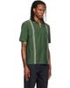 Palmes Palmes Green Panel S/S Zip Polo - 2