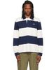 Palmes Palmes Navy & White Ball Rugby Polo - 1