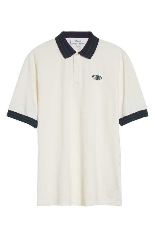 PALMES PALMES Oval Logo Cotton Piqué Polo