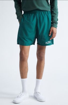 PALMES PALMES Oval Logo Embroidered Tennis Shorts