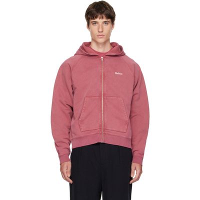 Palmes Palmes Pink Logo Zip Hoodie