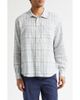 PALMES PALMES Plaid Wrinkle Cotton & Linen Blend Button-Up Shirt - 1