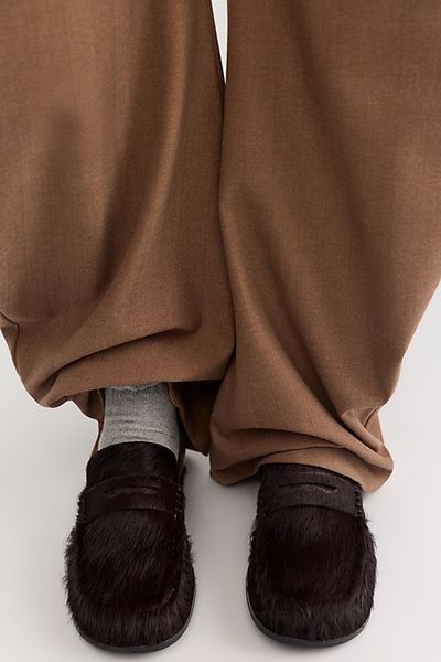 Paloma Barceló Blanche Hair-On Loafers
