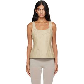 Paloma Wool Paloma Wool Beige Fil Leather Top