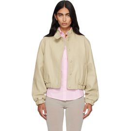 Paloma Wool Paloma Wool Beige Raim Leather Jacket