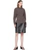 Paloma Wool Paloma Wool Black Geurrica Leather Midi Skirt - 4