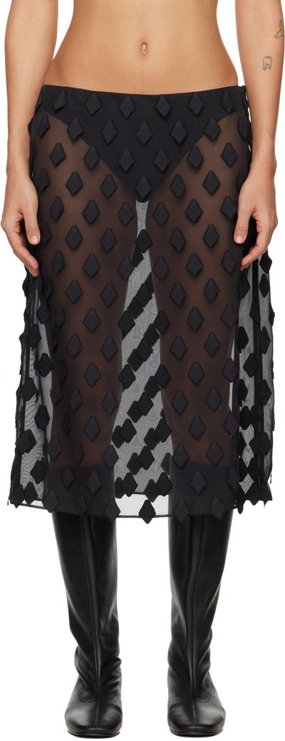 Paloma Wool Paloma Wool Black Tris Midi Skirt