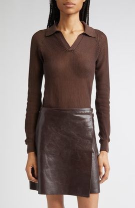 Paloma Wool Paloma Wool Dandy Open Stitch Long Sleeve Polo