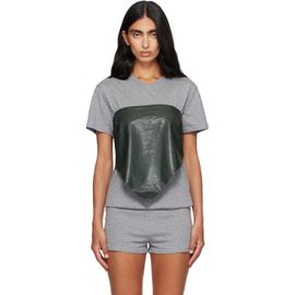Paloma Wool Paloma Wool Khaki Alba Belt Leather Top