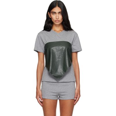 Paloma Wool Paloma Wool Khaki Alba Belt Leather Top
