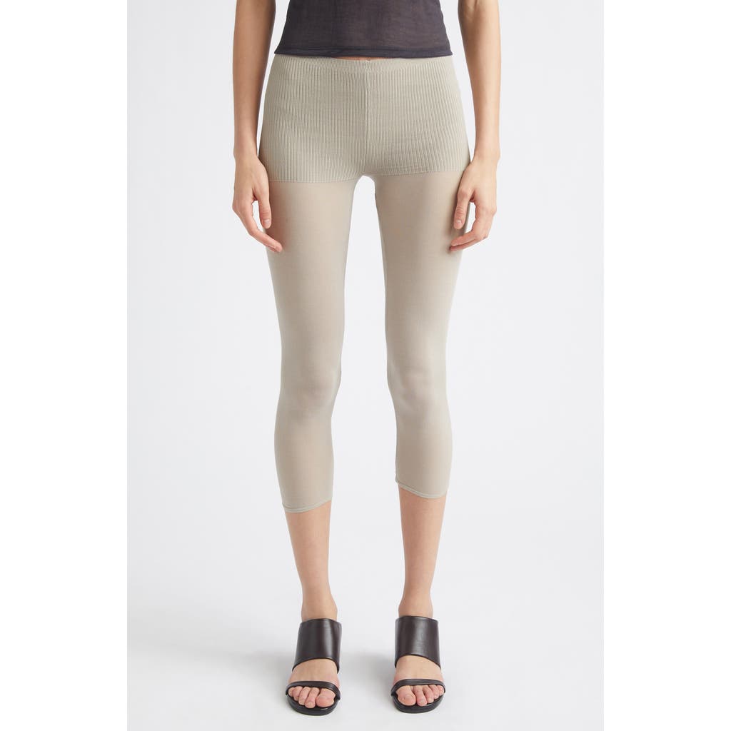 Paloma Wool Paloma Wool Meleta Cotton & Silk Blend Capri Leggings