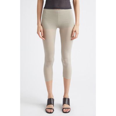Paloma Wool Paloma Wool Meleta Cotton & Silk Blend Capri Leggings
