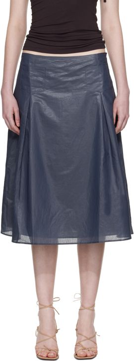 Paloma Wool Paloma Wool Navy Dimi Midi Skirt