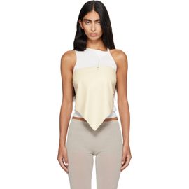Paloma Wool Paloma Wool Off-White Alba Belt Leather Top