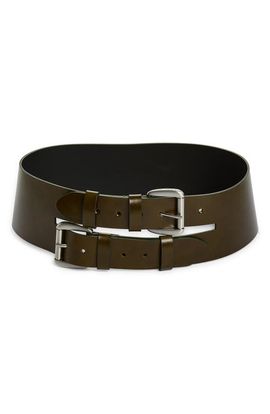 Paloma Wool Paloma Wool Penelope Double Buckle Wide Leather Belt